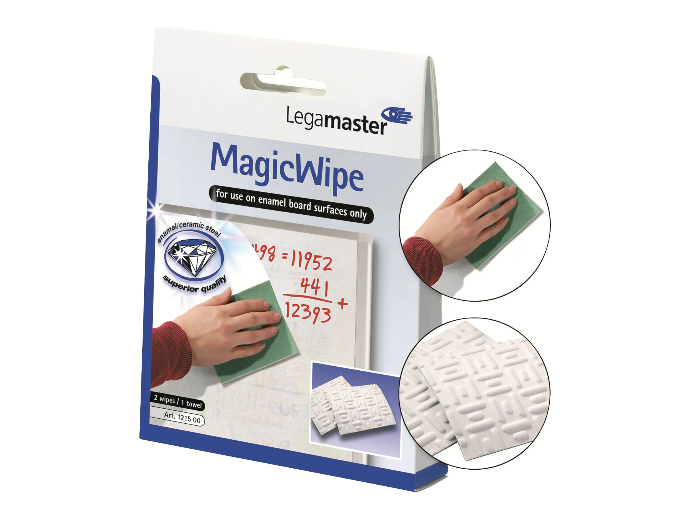 Legamaster Reinigungstuch MagicWipe 7-121500 13x10cm weiß 2 St./Pack.