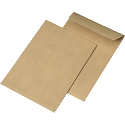 MAILmedia Faltentasche DIN C5 162 x 229 mm (B x H) ohne Fenster 110g/m² mit Haftklebung Kraftpapier braun 250 St./Pack.