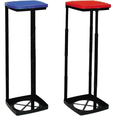 axentia Müllsackständer 28,5 x 47-874 x 32 cm (B x H x T) 120l Kunststoff farbig sortiert (freie Farbauswahl nicht möglich)
