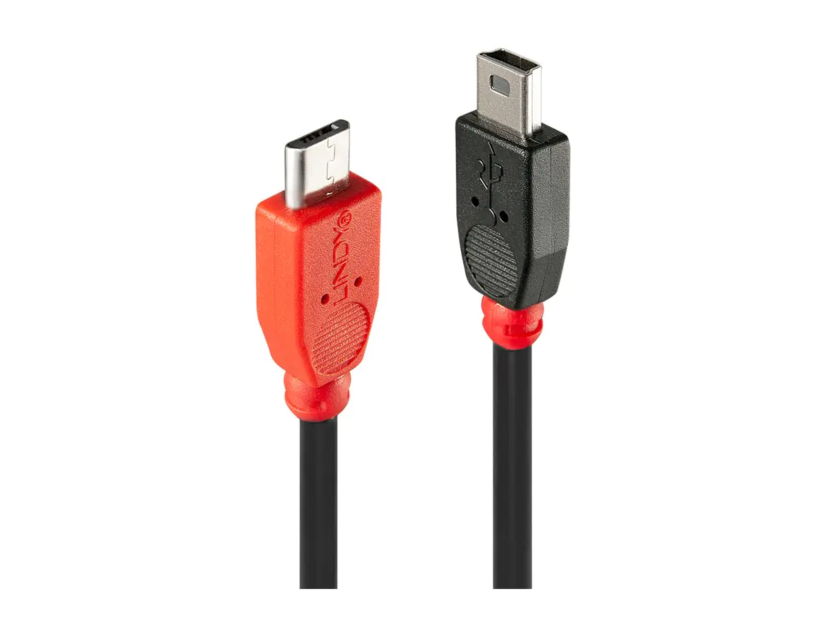 Lindy USB-Kabel - Mini-USB, Typ B (M) zu Micro-USB Typ B (M)