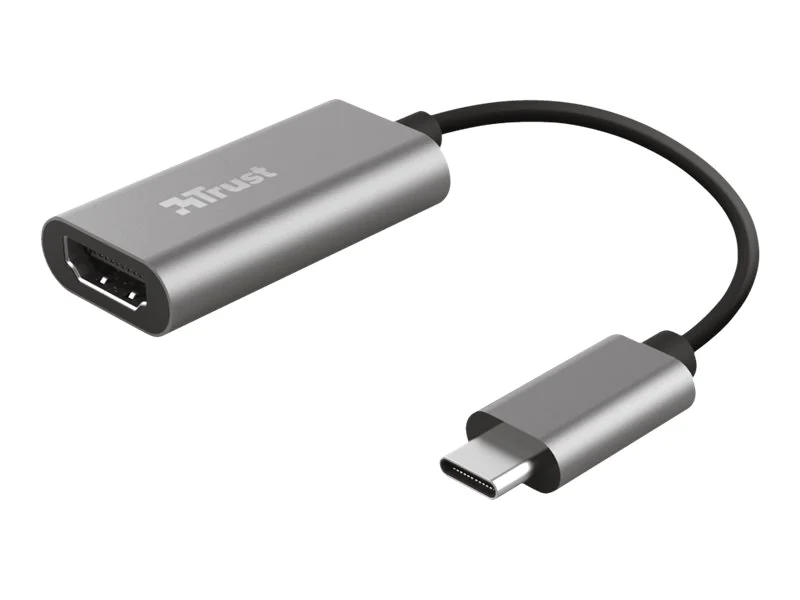 Trust Dalyx - Videoadapter - HDMI weiblich zu 24 pin USB-C männlich - 20 cm - 4K Unterstützung, 1080p-Unterstützung Trust Dalyx - Videoadapter - HDMI weiblich zu 24 pin USB-C männlich - 20 cm - 4K Unterstützung, 1080p-Unterstützung