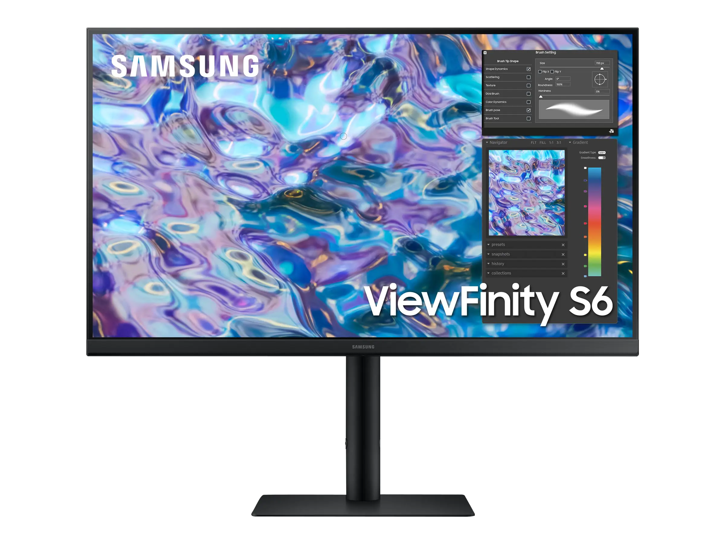 Samsung S27B610EQU - S61B Series - LED-Monitor - 68 cm (27") - 2560 x 1440 WQHD @ 75 Hz - IPS - 300 cd/m² - 1000:1 - 5 ms - 2xHDMI, DisplayPort - Schwarz
