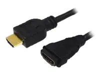 LogiLink High Speed with Ethernet - HDMI-Verlängerungskabel mit Ethernet - HDMI männlich zu HDMI weiblich - 3 m
