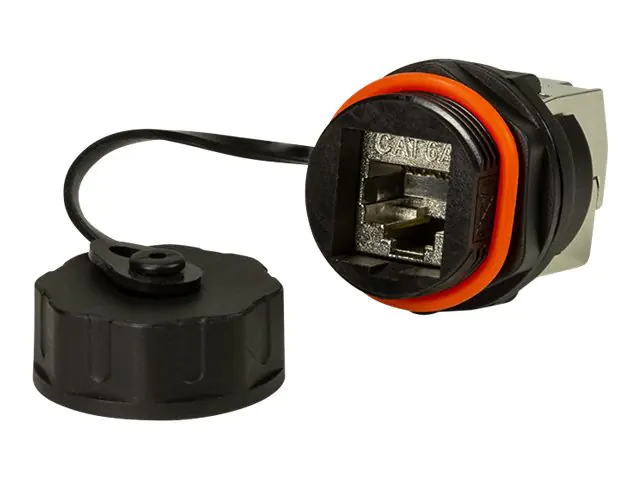 LogiLink Professional - Keystone-Anschluss - RJ-45 (W) - STP - CAT 6a - im Freien - Schwarz