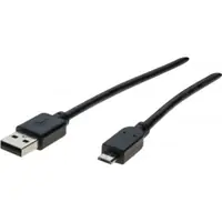 exertis Connect - USB-Kabel - USB (M) zu Micro-USB Typ B (M) - USB 2.0 - 50 cm - Schwarz