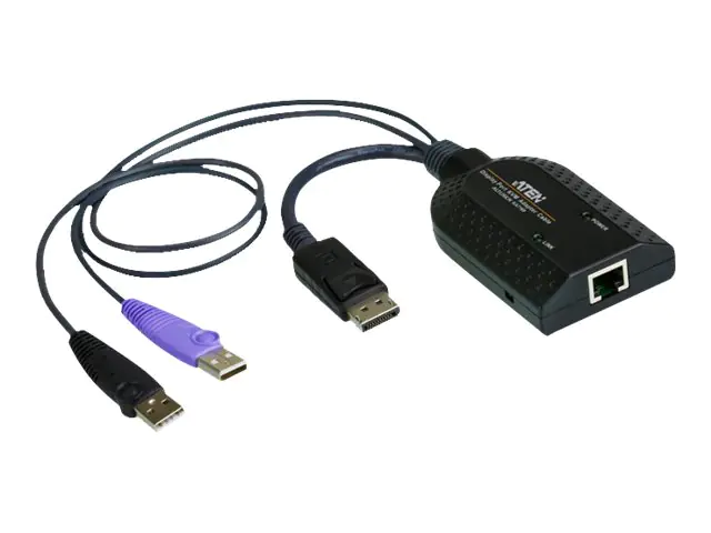 ATEN KA7169 DisplayPort USB Virtual Media KVM Adapter Cable with Smart Card Reader (CPU Module) - KVM-/Audio-/USB-Extender - für ATEN CN9850; KVM over IP KN1132VB ATEN KA7169 DisplayPort USB Virtual Media KVM Adapter Cable with Smart Card Reader (CPU Module) - KVM-/Audio-/USB-Extender - für ATEN CN9850; KVM over IP KN1132VB
