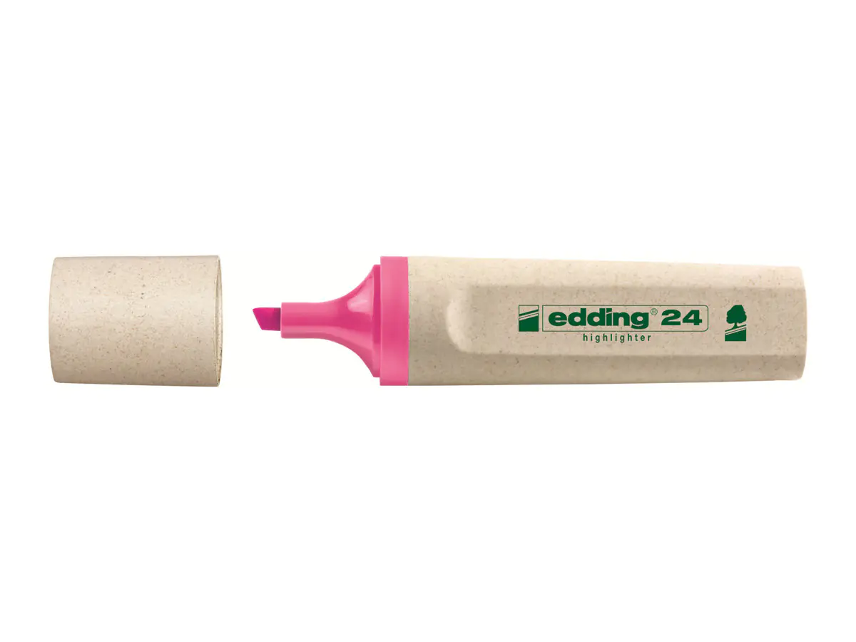 EDDING EcoLine 24 - Textmarker - rosa - wasserbasierte 4-24009
