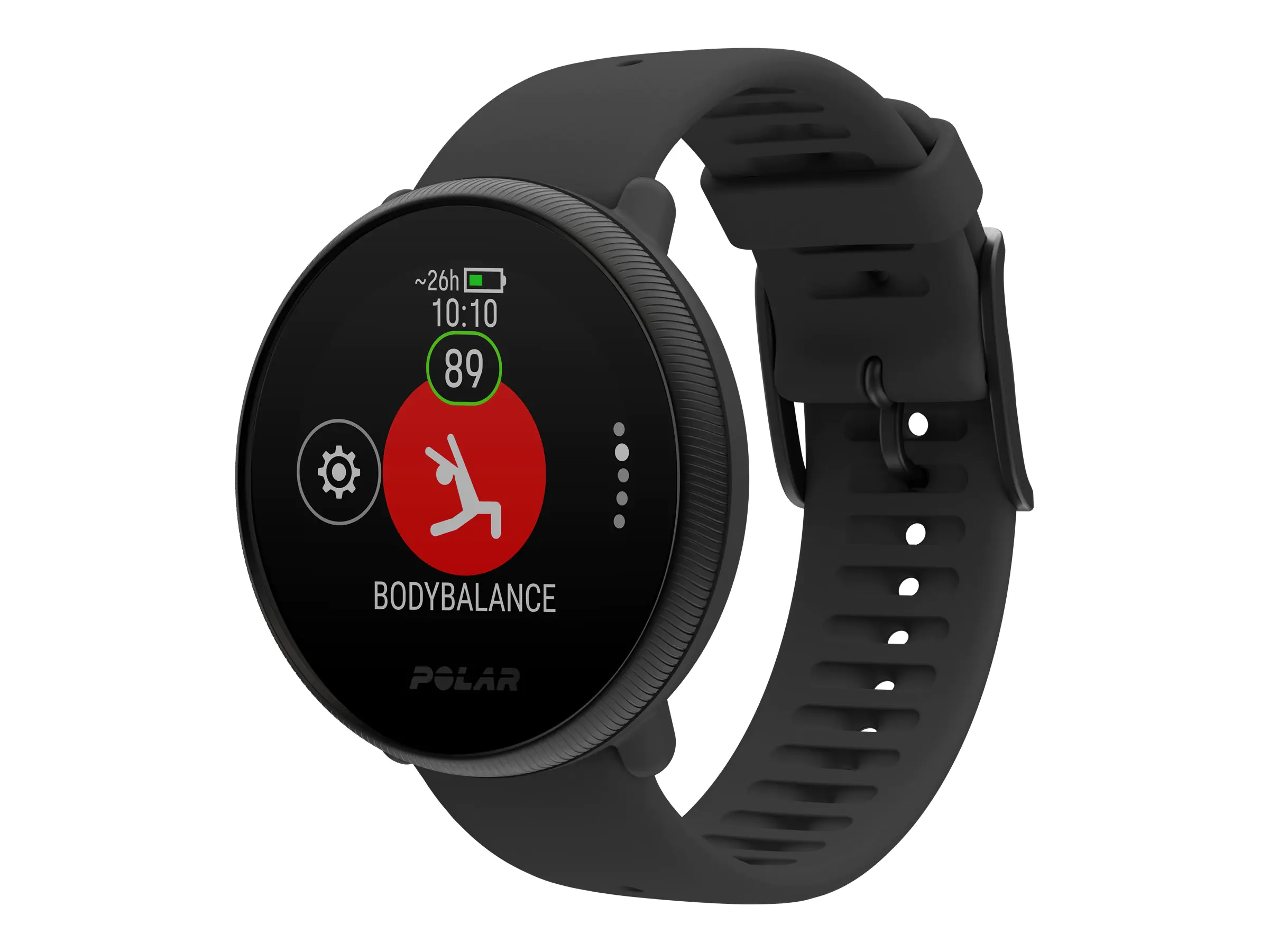 POLAR Ignite 2 - Schwarz & Perlmutt - Sportuhr mit Band - Silikon - schwarz - Bandgröße: S/L - Bluetooth - 35 g