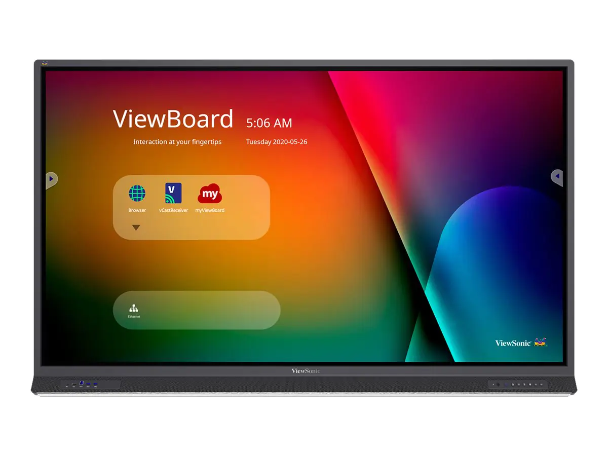 ViewSonic ViewBoard IFP8652-1A - 218 cm (86") Diagonalklasse (217.2 cm (85.5") sichtbar) - IFP52 Series LCD-Display mit LED-Hintergrundbeleuchtung - interaktiv - 4K UHD (2160p) 3840 x 2160