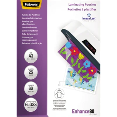 Fellowes Laminierfolie ImageLast 5396403 DIN A3 80my 25 St./Pack. Fellowes Laminierfolie ImageLast 5396403 DIN A3 80my 25 St./Pack.
