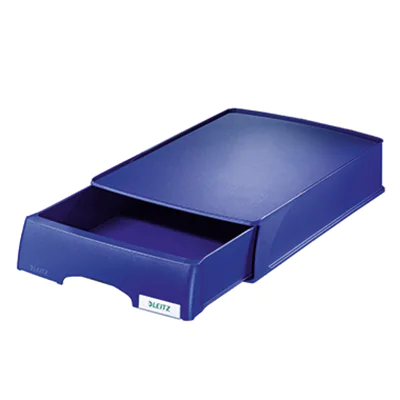 Leitz Briefablage Plus 52100035 DIN A4 stapelbar PS blau Leitz Briefablage Plus 52100035 DIN A4 stapelbar PS blau