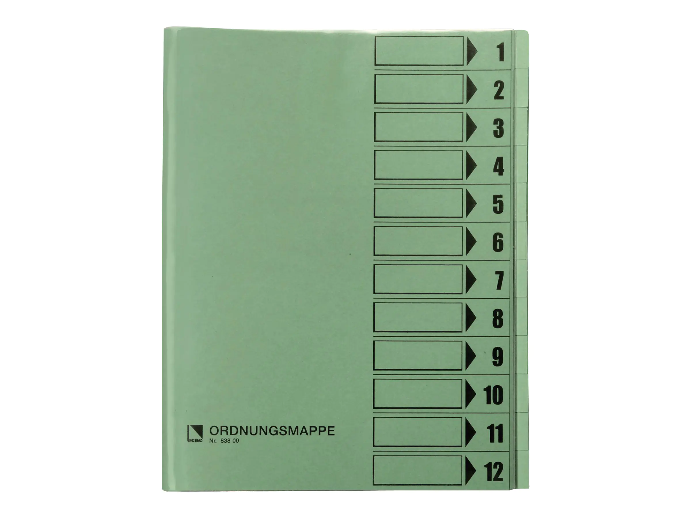 Bene Gliederungsordner - 12 Fächer - für A4 (210 x 297 mm) 83800GN