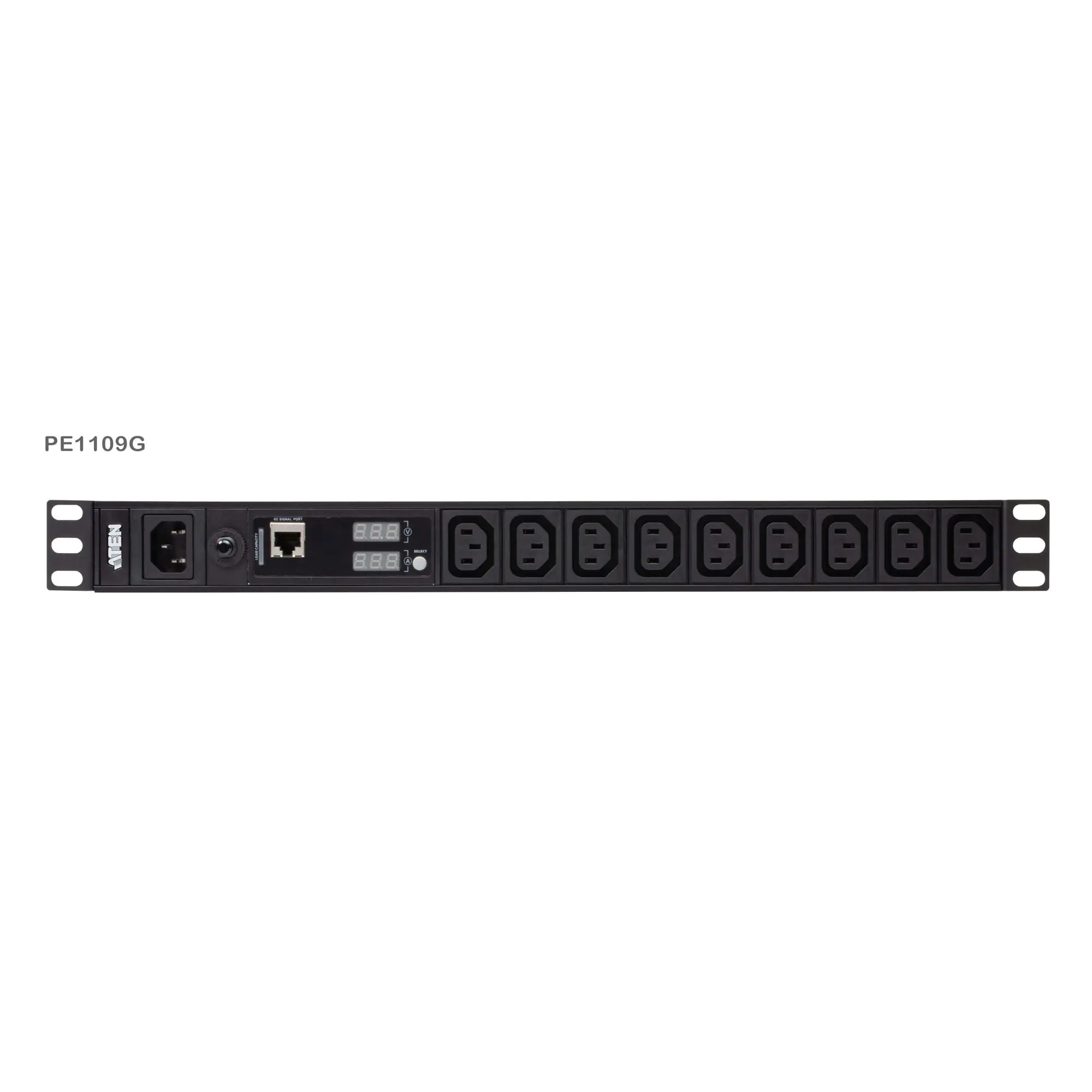 ATEN PE1109G 19" Basis-PDU mit Messfunktion IEC-C14 zu 9x IEC-C13 - KVM - Strom/Netzteil