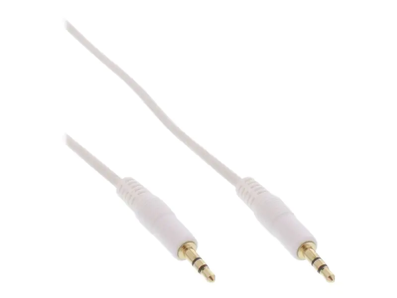 InLine - Audiokabel - Stereo Mini-Klinkenstecker (M) bis Stereo Mini-Klinkenstecker (M) - 2.5 m - weiß