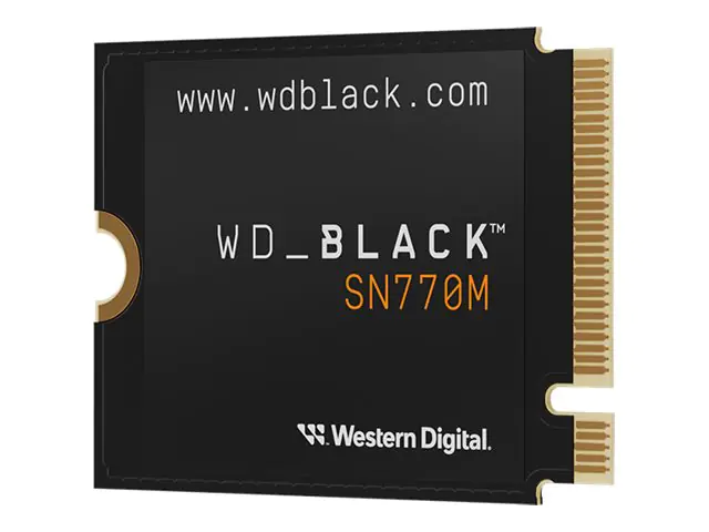 WD_BLACK SN770M WDS200T3X0G - SSD - 2 TB - mobile game drive - intern - M.2 2230 - PCIe 4.0 x4 (NVMe) WD_BLACK SN770M WDS200T3X0G - SSD - 2 TB - mobile game drive - intern - M.2 2230 - PCIe 4.0 x4 (NVMe)