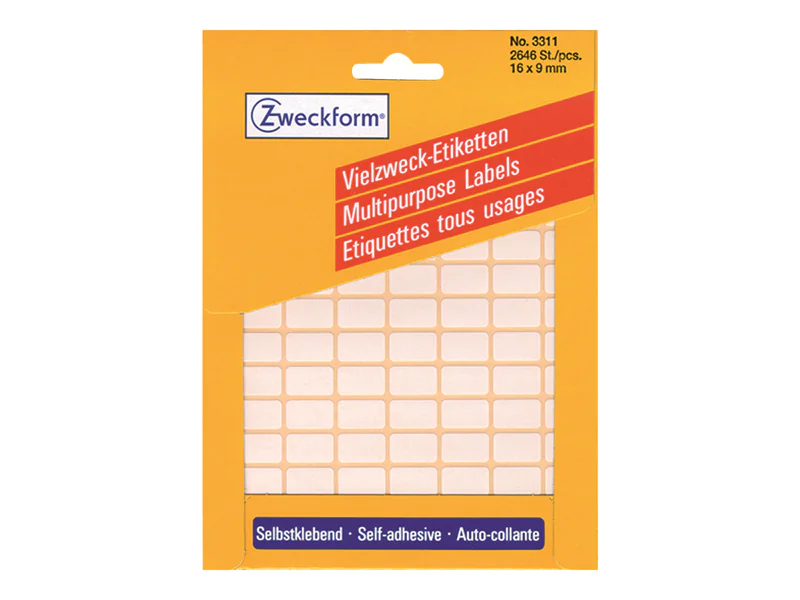 Avery Zweckform Avery Multi-Purpose Labels 3311 - Weiß - 9 x