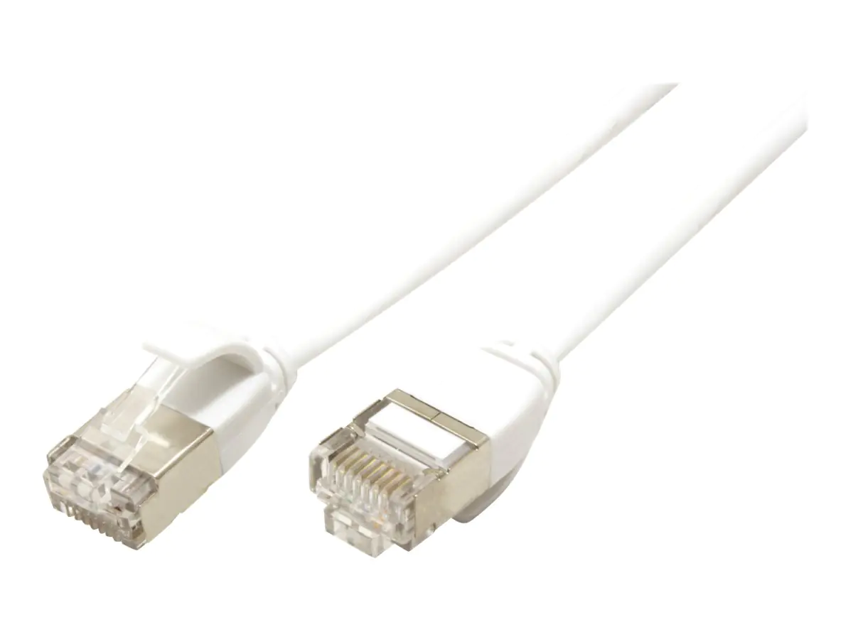 Roline - Patch-Kabel - RJ-45 (M) zu RJ-45 (M) - 3 m - U/FTP - CAT 7 - halogenfrei, geformt - weiß