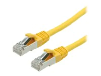 VALUE - Patch-Kabel - RJ-45 (M) zu RJ-45 (M) - 1 m - SFTP - CAT 6e - halogenfrei, geformt, ohne Haken, verseilt - Gelb VALUE - Patch-Kabel - RJ-45 (M) zu RJ-45 (M) - 1 m - SFTP - CAT 6e - halogenfrei, geformt, ohne Haken, verseilt - Gelb
