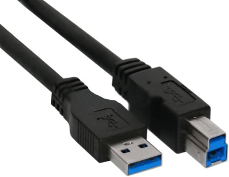 INTOS ELECTRONIC - USB-Kabel - USB Type B (M) zu USB Typ A (M) - USB 3.0 - 5 m - Schwarz INTOS ELECTRONIC - USB-Kabel - USB Type B (M) zu USB Typ A (M) - USB 3.0 - 5 m - Schwarz