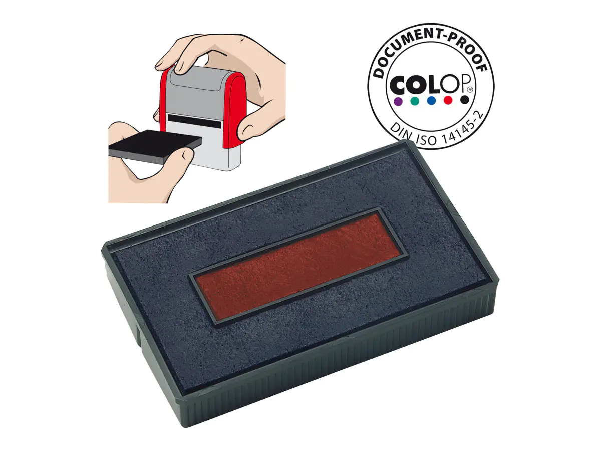 COLOP Austauschkissen - Zweifarbig (Blau, Rot) 107113