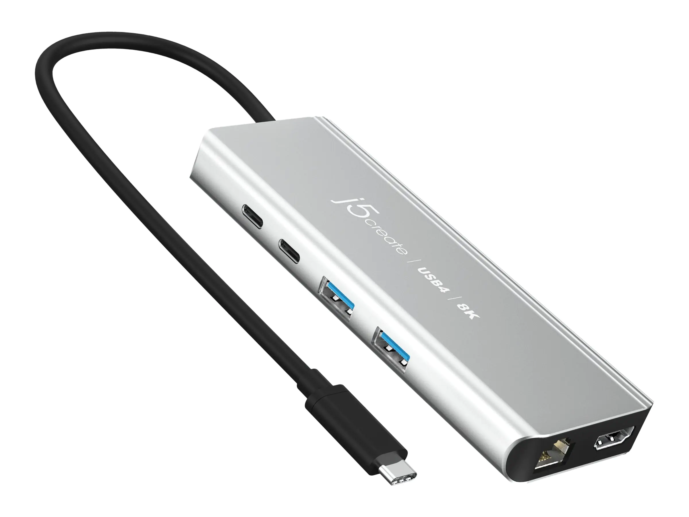 j5create JCD403-N - Dockingstation - USB-C / USB4 / Thunderbolt 3 / Thunderbolt 4 - HDMI - GigE, 2.5 GigE
