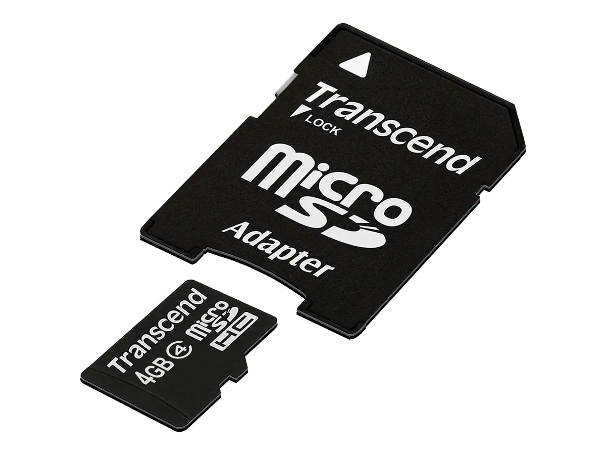 Transcend SD (Secure Digital) 4GB TS4GUSDHC4 microSDHC Class 4