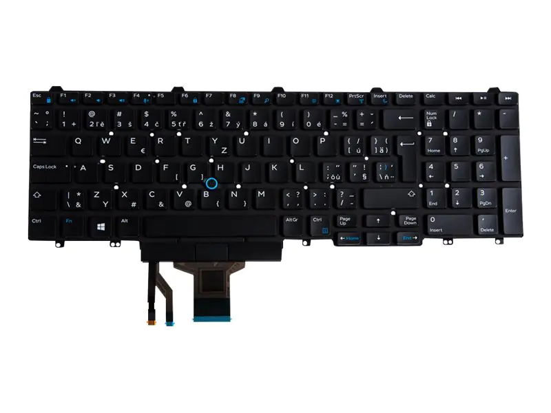 Dell - Ersatztastatur Notebook - mit DualPoint - Tschechisch