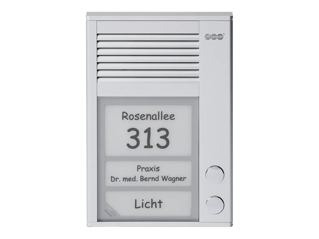 Auerswald TFS-Dialog 202 - Türsprechanlage - kabelgebunden - Natural Silver