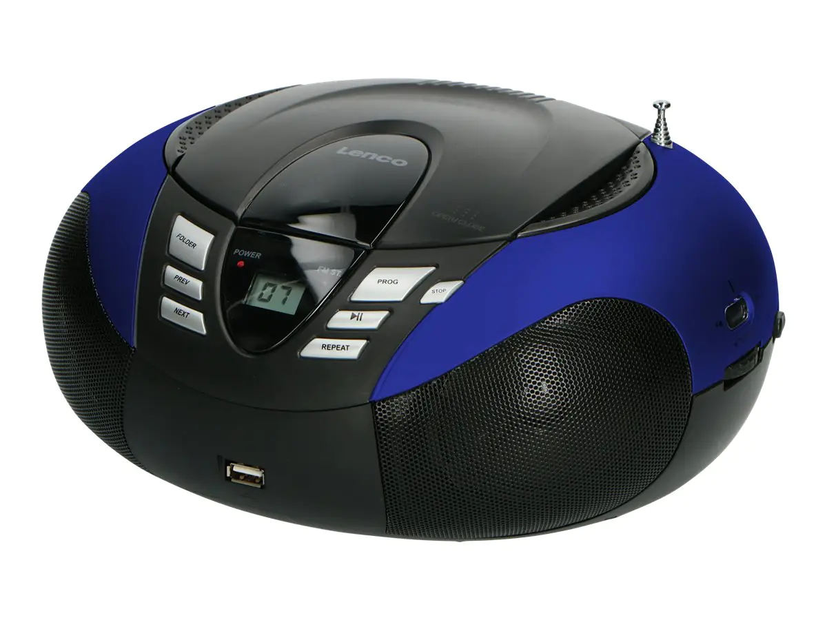 Lenco SCD-37 - Ghettoblaster - 4 Watt - Blau