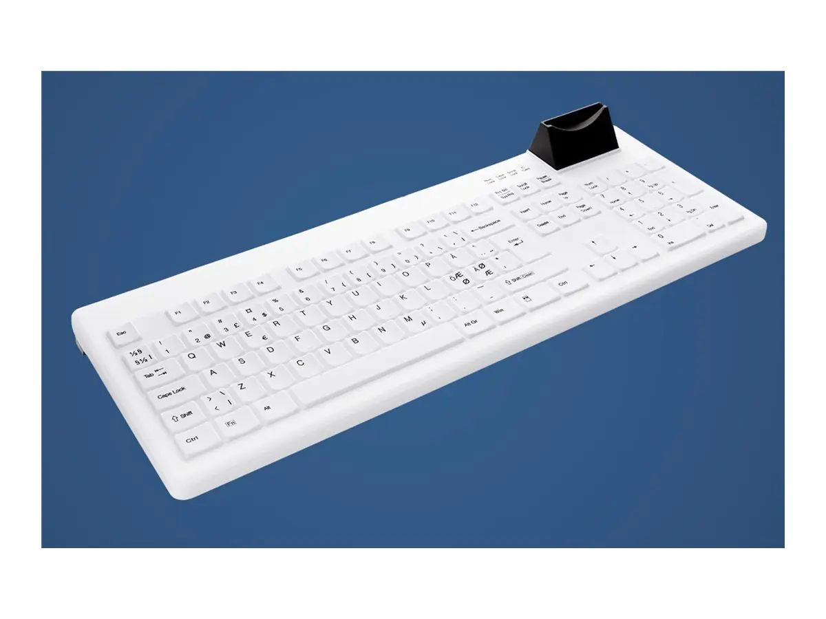 Cherry Active Key AK-C8200F - Tastatur - hygiene - mit Smart ID Card Reader