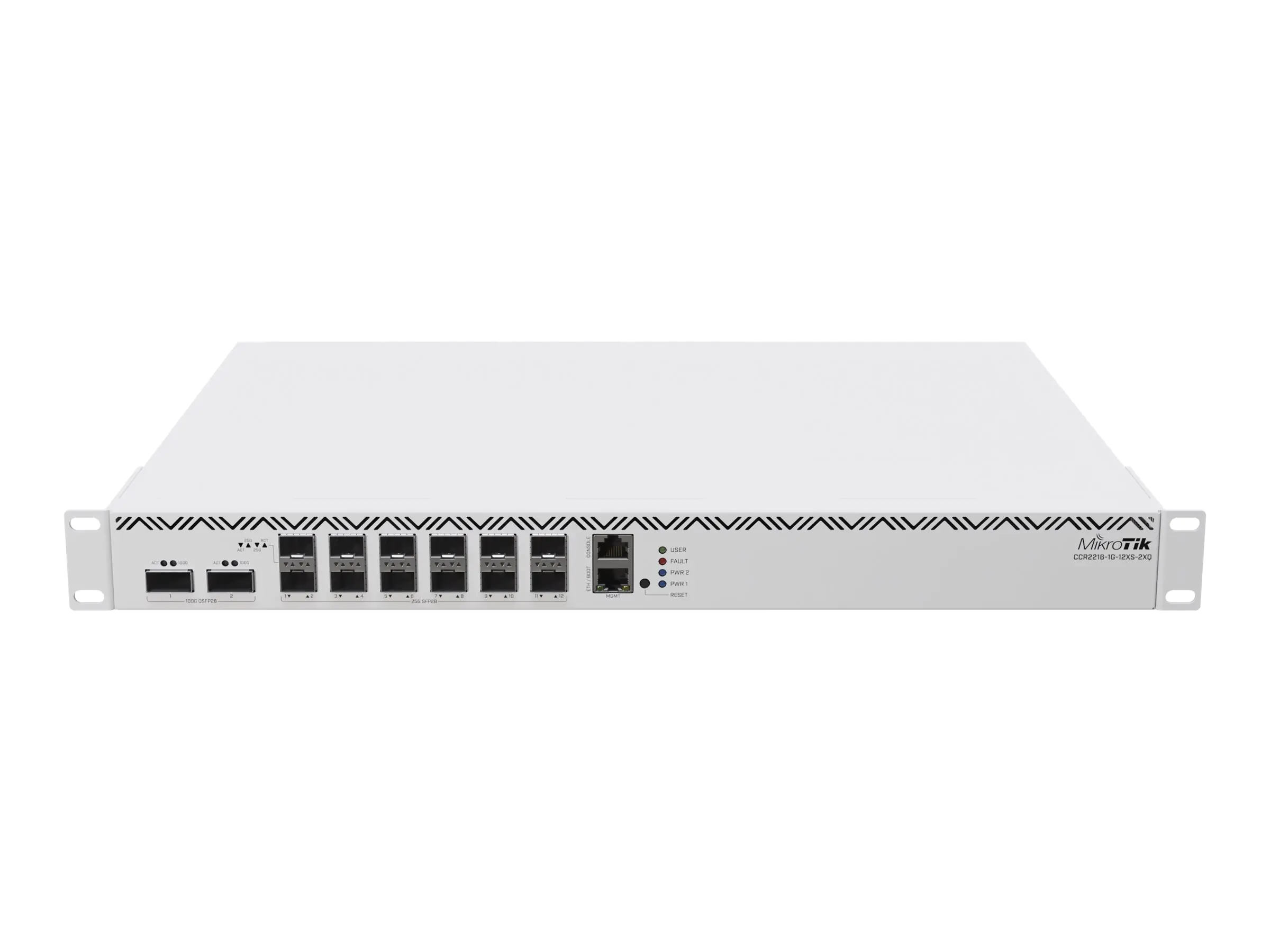 MikroTik Cloud Core Router CCR2216-1G-12XS-2XQ - Router 100GbE, 25GbE - an Rack montierbar