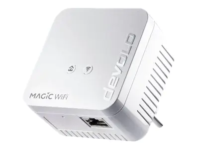 Devolo Magic 1 WiFi mini - Multiroom Kit - Bridge - - HomeGrid - Wi-Fi - 2,4 GHz - an Wandsteckdose anschließbar (Packung mit 2)