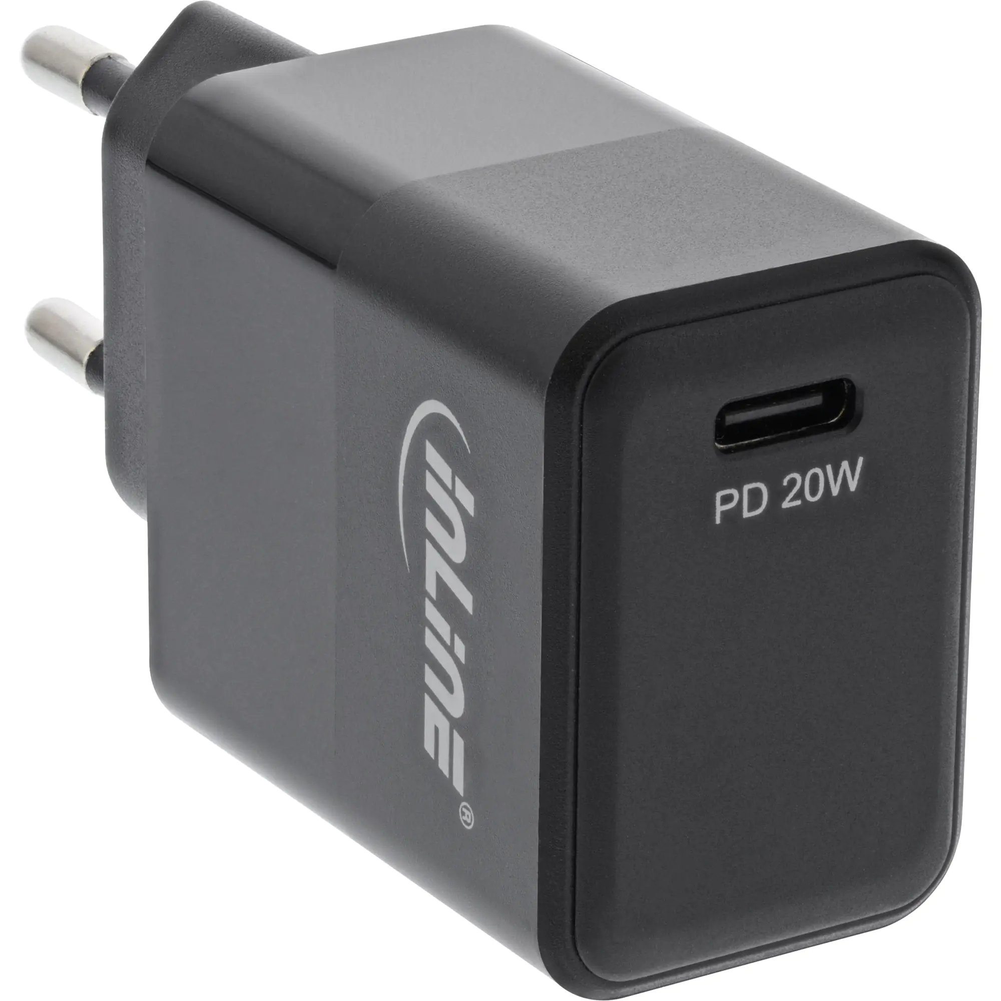 InLine - Netzteil - 20 Watt - 3 A - PD 3.0 (24 pin USB-C) - Schwarz