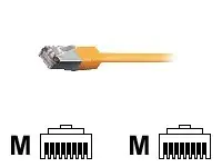 equip - Patch-Kabel - RJ-45 (M) zu RJ-45 (M) - 25 cm - SSTP-Kabel - CAT 6 - halogenfrei, geformt, verseilt - orange