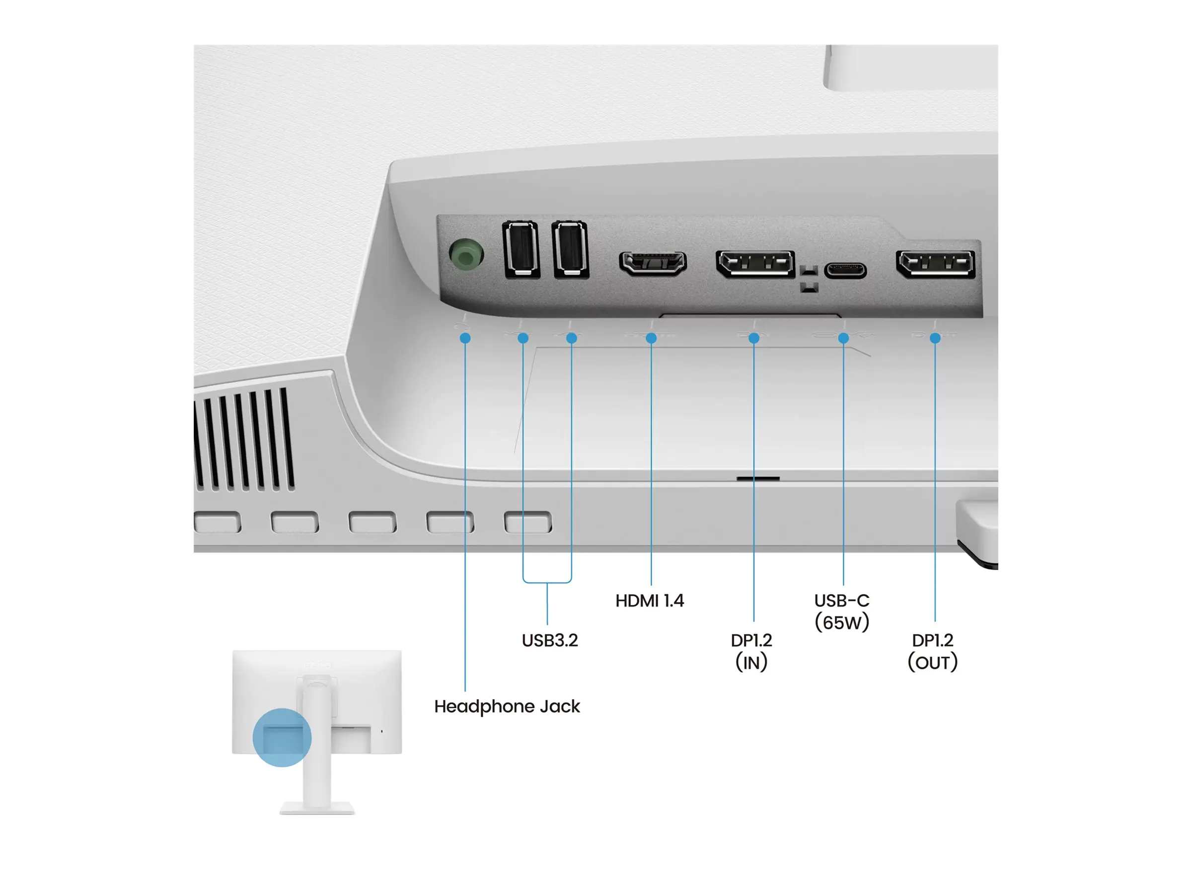 BenQ 60.5cm GW2486TC 16 9 HDMI/USB-C/DP wh.lift/piv FHD - Flachbildschirm (TFT/LCD) - 5 ms