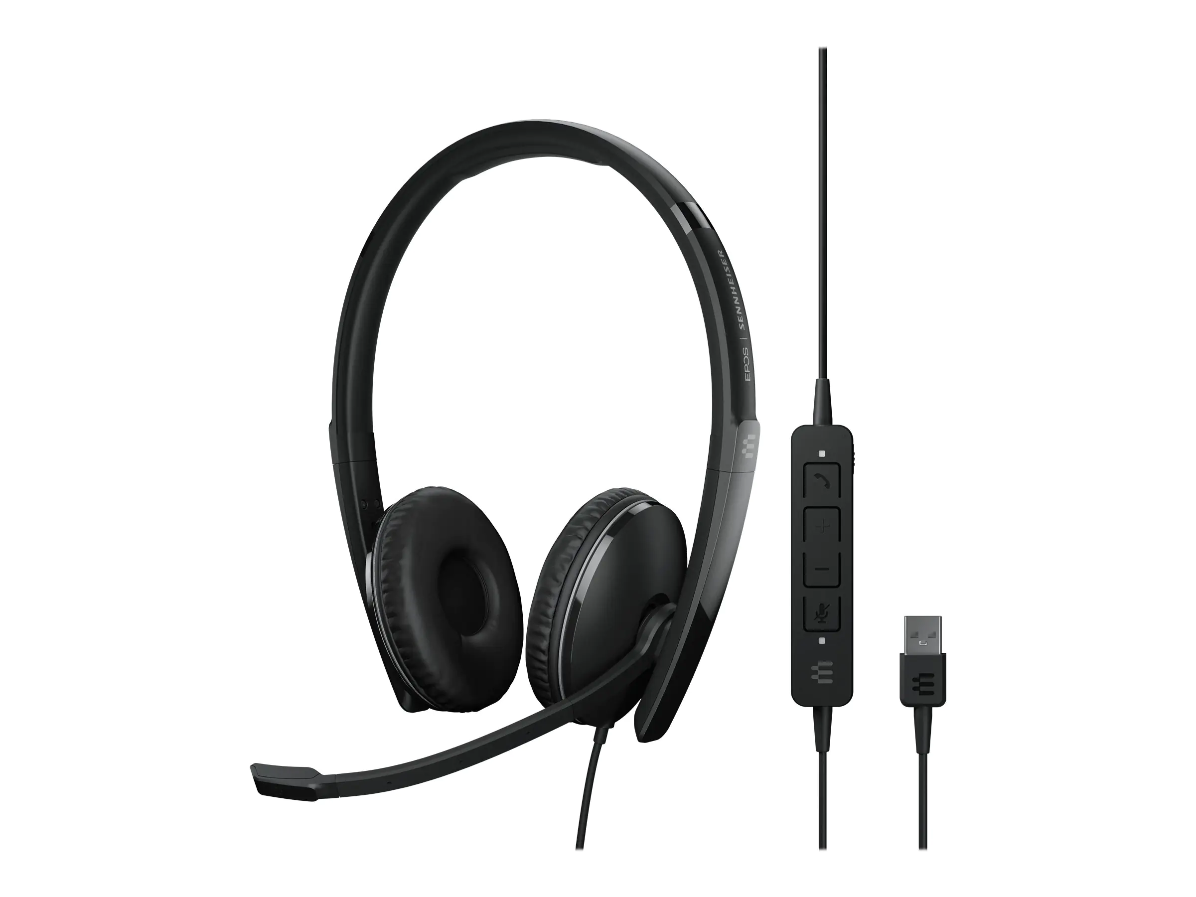 EPOS ADAPT 160 ANC USB - Headset - On-Ear - kabelgebunden - aktive Rauschunterdrückung - USB - Schwarz - optimiert für UC