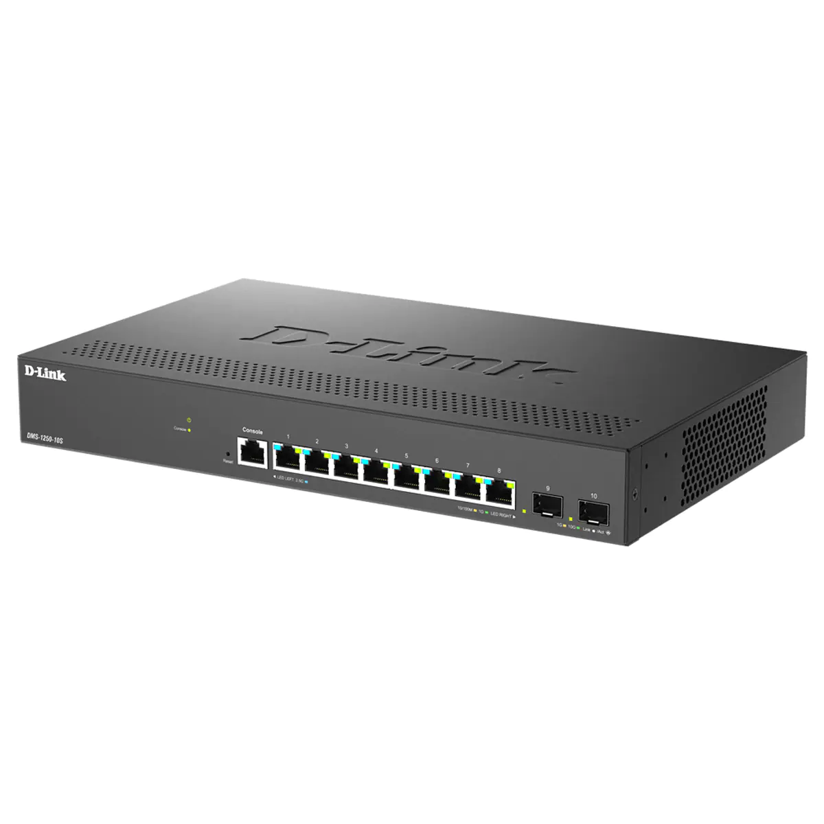 D-Link DMS 1250-10S - Switch - L2+ - Smart - 8 x 2.5GBase-T + 2 x 10 Gigabit SFP+