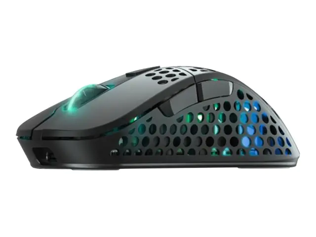 Xtrfy M4 RGB - Maus - ergonomisch - optisch - kabellos - 2.4 GHz - kabelloser Empfänger (USB)
