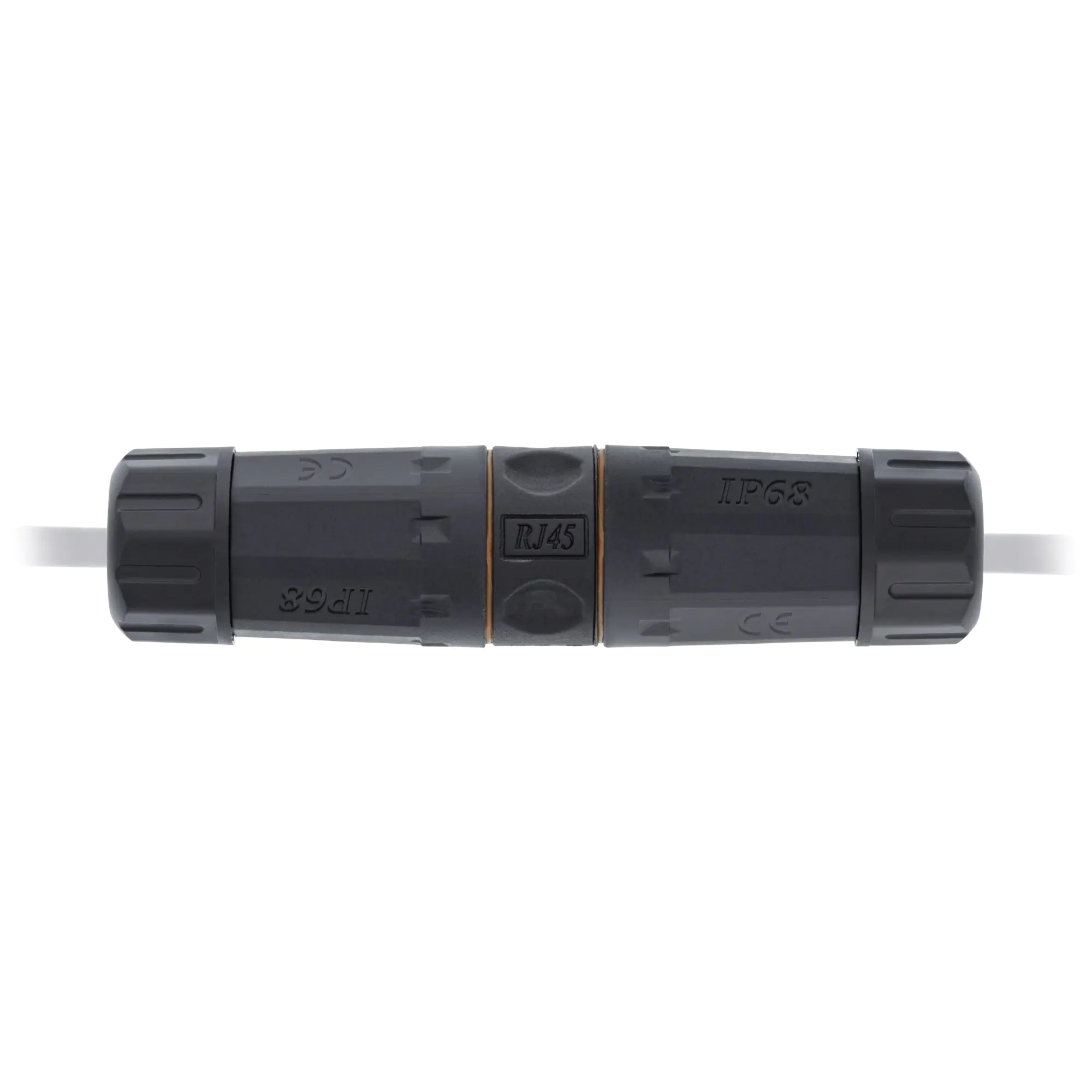 InLine - Netzwerkkoppler - RJ-45 (W) zu RJ-45 (W) - abgeschirmt - CAT 6a - Schwarz