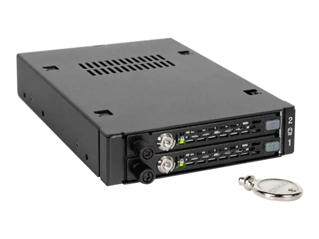 ICY Dock ToughArmor EX MB492SKL-B - Mobiles Speicher-Rack - 2.5" (6.4 cm) - Schwarz