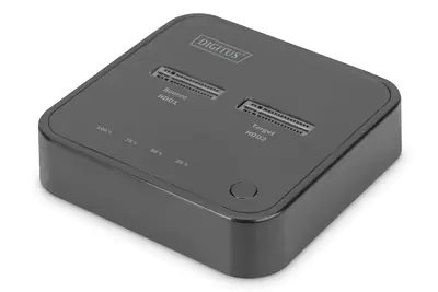 DIGITUS - SSD-Dockingstation mit Datenanzeige, offline clone Schächte: 2 - M.2 - M.2 NVMe Card - USB-C 3.2 (Gen 2) - Schwarz DIGITUS - SSD-Dockingstation mit Datenanzeige, offline clone Schächte: 2 - M.2 - M.2 NVMe Card - USB-C 3.2 (Gen 2) - Schwarz