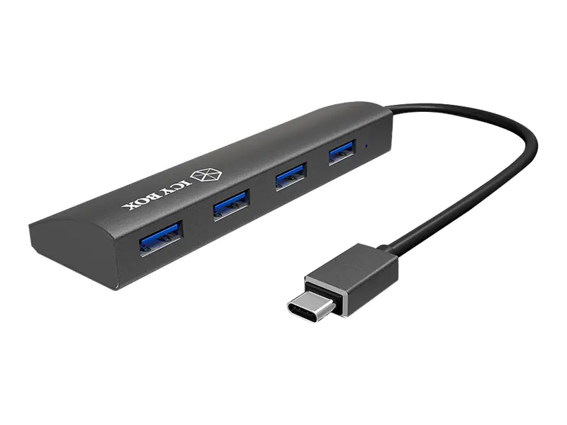 RaidSonic ICY BOX IB-AC6405-C - Hub - 4 x SuperSpeed USB 3.0 - Desktop