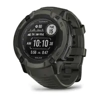 Garmin Instinct 2X Solar - 50 mm - faserverstärktes Polymer - intelligente Uhr mit Band - Handgelenkgröße: 145-228 mm - einfarbig - 64 MB - Bluetooth, ANT+ - 67 g - moosgrün