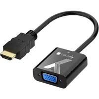 TECHly - Videoadapter - HDMI männlich zu 15 pin VGA weiblich - Schwarz - 1920 x 1200 (WUXGA) 60 Hz Support