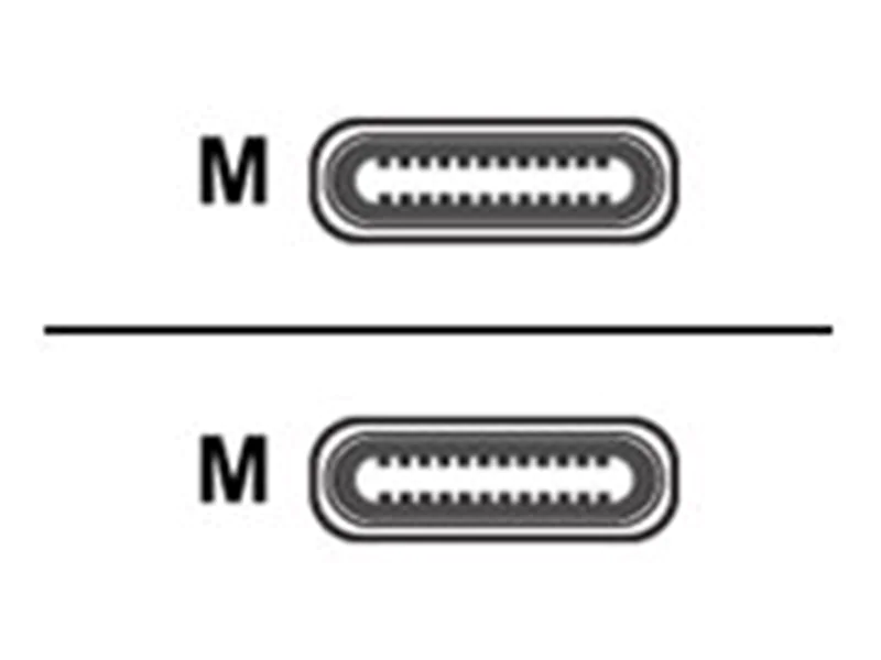 Equip - USB-Kabel - 24 pin USB-C (M) zu 24 pin USB-C (M) - USB 3.2 - 5 A - 1 m - Schwarz