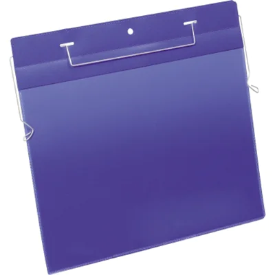 DURABLE Kennzeichnungstasche 175407 Bügel A4 quer d.bl 50 St./Pack. DURABLE Kennzeichnungstasche 175407 Bügel A4 quer d.bl 50 St./Pack.