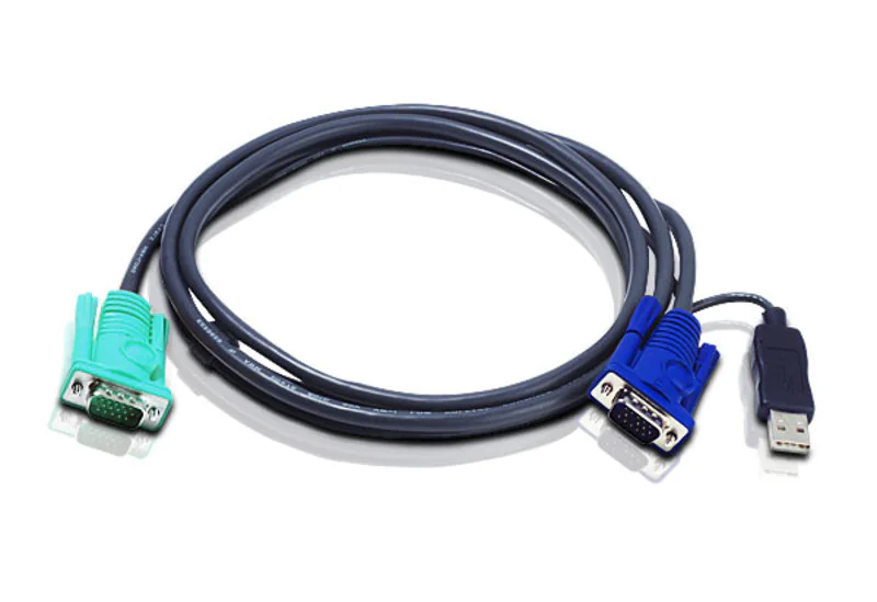 ATEN 2L-5202U - Tastatur- / Video- / Maus- (KVM-) Kabel - USB, HD-15 (VGA) (M) zu USB, HD-15 (VGA) (M) - 1.8 m - für KVM on the NET CS1708, CS1716; Master View max CS-1716; MasterView USB KVM Switch CS-1708 ATEN 2L-5202U - Tastatur- / Video- / Maus- (KVM-) Kabel - USB, HD-15 (VGA) (M) zu USB, HD-15 (VGA) (M) - 1.8 m - für KVM on the NET CS1708, CS1716; Master View max CS-1716; MasterView USB KVM Switch CS-1708