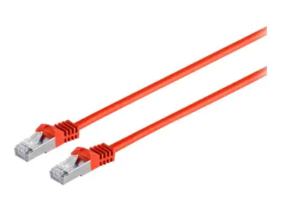 exertis Connect - Patch-Kabel - RJ-45 (M) zu RJ-45 (M) - 50 cm - SFTP, PiMF - CAT 6a - halogenfrei - Rot