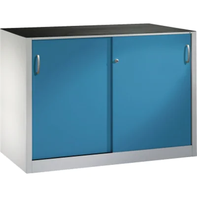 C+P Schwerlastschrank 2156092S10002 Schiebetür 1000x1600x500mm lgr/lbl