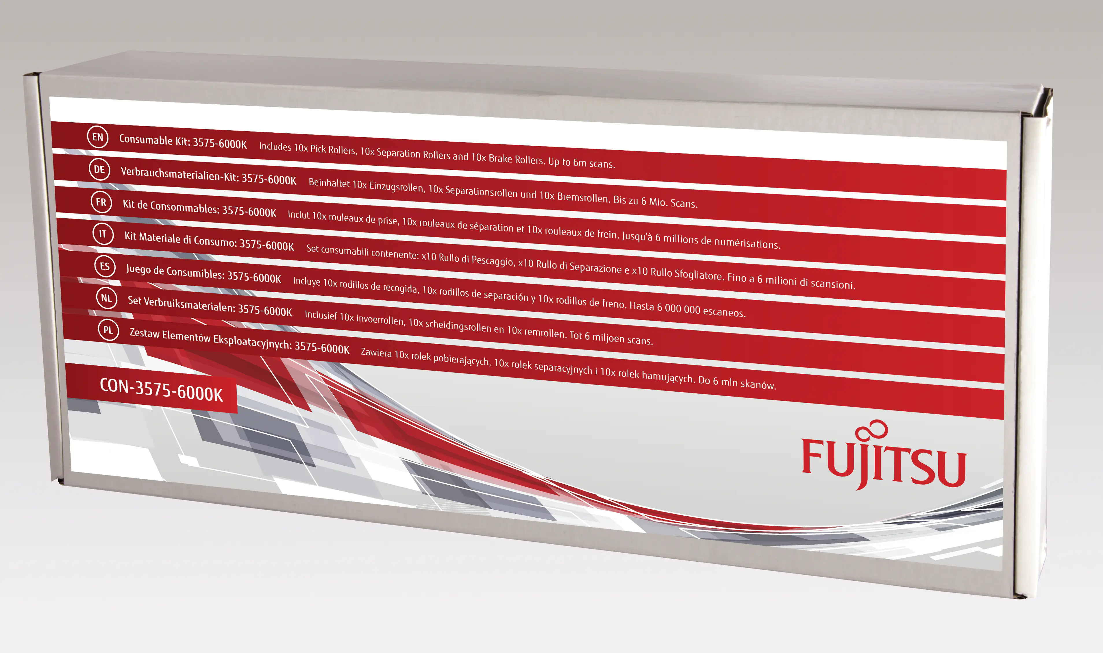 Fujitsu Consumable Kit: 3575-6000K - Scanner - Verbrauchsmaterialienkit - für fi-6400, 6800